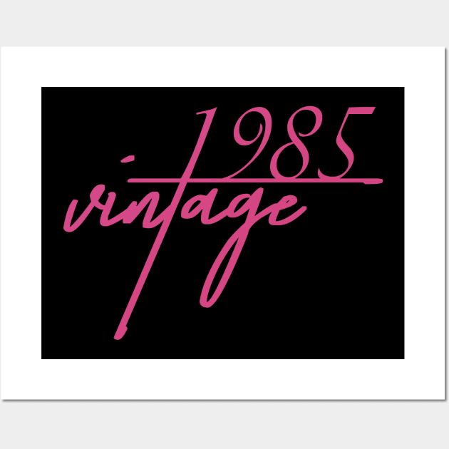 1985 Vintage. 35th Birthday Cool Gift Idea Wall Art by FromHamburg